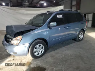 2007 Kia Sedona with VIN KNDMB133876139999, listed as a Copart auction lot 75723114 with 84,571 mi miles and Clean Title. Bid and sale history available at carsss.com. Image 1.
