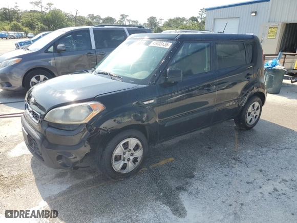 2013 Kia Soul with VIN KNDJT2A54D7496659, listed as a Copart auction lot 45803135 with 165,902 mi miles and Salvage Title. Bid and sale history available at carsss.com. Image 1.