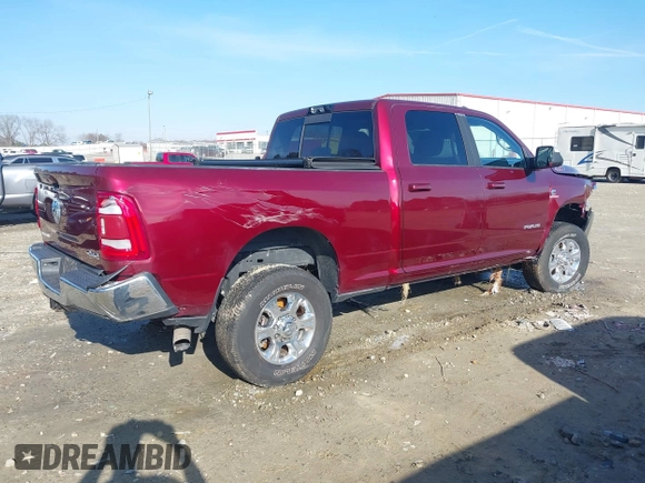 2022 Ram 2500 Big Horn with VIN 3C6UR5DL7NG162422, listed as a IAAI auction lot 41129751 with 51,465 mi miles. Bid and sale history available at carsss.com. Image 4.