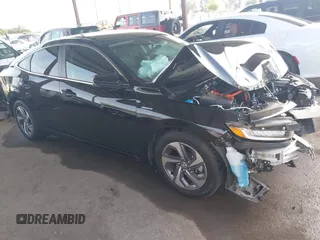 2019 Honda Insight EX with VIN 19XZE4F52KE014737, listed as a IAAI auction lot 42100837 with 35,402 mi miles and . Bid and sale history available at carsss.com. Image 1.