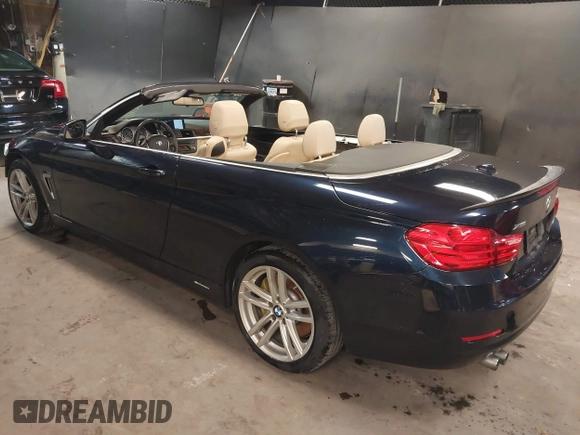 2015 BMW 4 Series 428i xDrive with VIN WBA3T1C59FP820155, listed as a IAAI auction lot 41077810 with 78,029 mi miles and . Bid and sale history available at carsss.com. Image 3.