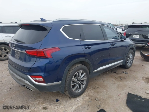 2020 Hyundai Santa Fe SEL with VIN 5NMS33AD8LH260329, listed as a IAAI auction lot 41748942 with 99,375 mi miles. Bid and sale history available at carsss.com. Image 4.