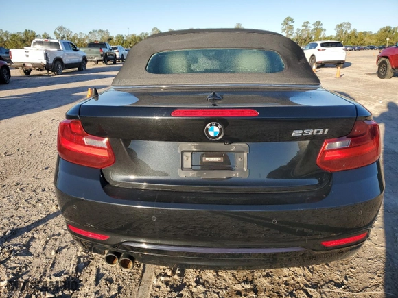 2017 BMW 2 Series 230i with VIN WBA2K9C3XHV647644, listed as a Copart auction lot 81799974 with 36,275 mi miles and Salvage Title. Bid and sale history available at carsss.com. Image 6.