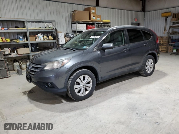 2013 Honda CR-V EX-L z VIN 2HKRM4H72DH628073, wystawiony jako Copart lot #57082375 z przebiegiem 157 511 mil mil oraz Czysty tytuł • Clean title. Historia ofert i sprzedaży dostępna na DreamBid. Obrazek 1.