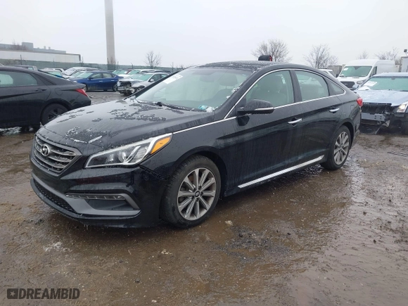 2016 Hyundai Sonata 2.4L Sport with VIN 5NPE34AF5GH329717, listed as a IAAI auction lot 41519434 with 49,069 mi miles. Bid and sale history available at carsss.com. Image 16.