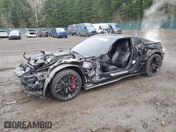 2017 Chevrolet Corvette Z06 1LZ with VIN 1G1YP2D65H5603316, listed as a Copart auction lot 88486525 with 50,236 mi miles and Clean Title. Bid and sale history available at carsss.com. Image 1.