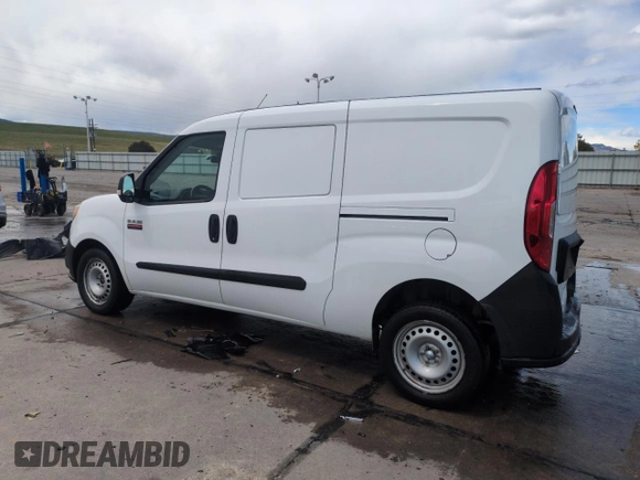 2016 Ram ProMaster City Cargo Tradesman with VIN ZFBERFAT3G6C46058, listed as a Copart auction lot 54780365 with 65,177 mi miles and Salvage Title. Bid and sale history available at DreamBid. Image 2.