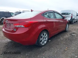 2012 Hyundai Elantra Limited with VIN KMHDH4AE6CU368302, listed as a IAAI auction lot 41867352 with 114,548 mi miles. Bid and sale history available at carsss.com. Image 4.
