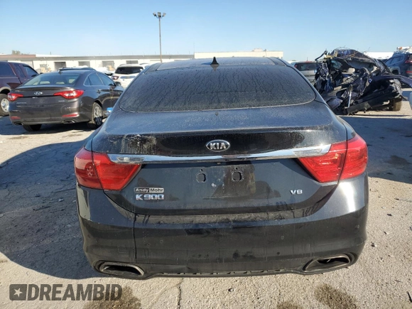 2015 Kia K900 Premium with VIN KNALU4D45F6025047, listed as a Copart auction lot 76761644 with 114,896 mi miles and Salvage title. Bid and sale history available at DreamBid. Image 6.