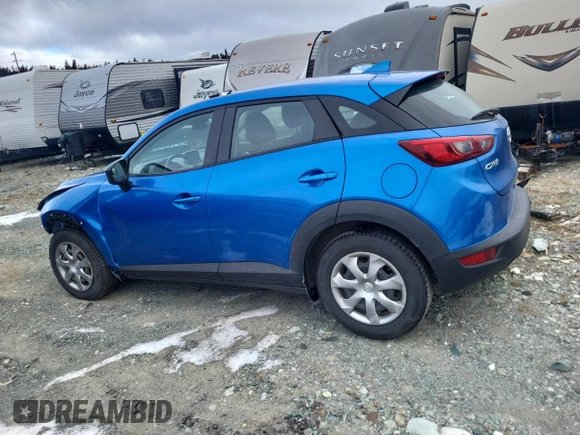2017 Mazda CX-3 Sport with VIN JM1DKDB75H0141784, listed as a Copart auction lot 48358585 with 0 mi miles and Salvage Title. Bid and sale history available at carsss.com. Image 2.