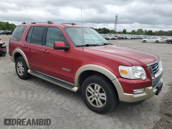 2007 Ford Explorer Eddie Bauer with VIN 1FMEU74E97UA59975, listed as a Copart auction lot 56460195 with 140,126 mi miles and Clean title. Bid and sale history available at DreamBid. Image 4.