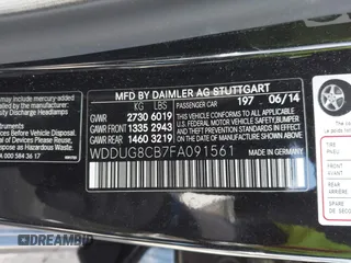 2015 Mercedes-Benz S-Class S 550 with VIN WDDUG8CB7FA091561, listed as a IAAI auction lot 41452399 with 60,530 mi miles. Bid and sale history available at carsss.com. Image 9.