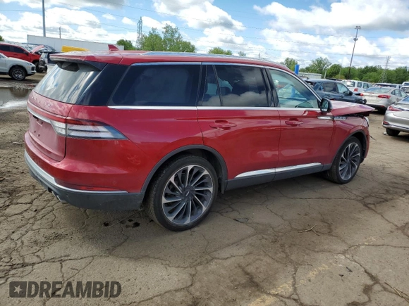 2020 Lincoln Aviator Reserve z VIN 5LM5J7XC5LGL26697, wystawiony jako Copart lot #57570355 z przebiegiem 64 692 mil mil oraz Czysty tytuł • Clean title. Historia ofert i sprzedaży dostępna na DreamBid. Obrazek 3.