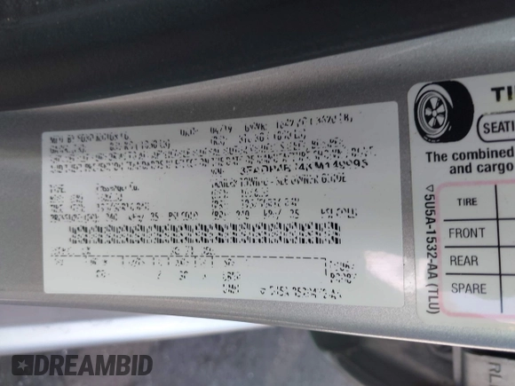 2019 Ford Fiesta SE with VIN 3FADP4BJ4KM149995, listed as a IAAI auction lot 41920299 with 72,754 mi miles. Bid and sale history available at carsss.com. Image 9.