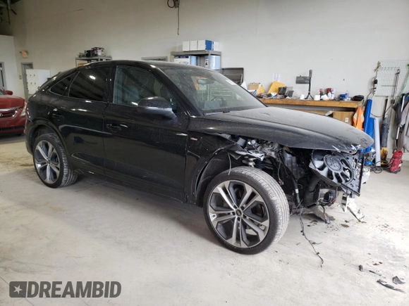 2023 Audi Q5 Sportback S line Premium Plus with VIN WA15AAFY9P2045081, listed as a Copart auction lot 58192475 with 40,107 mi miles and Salvage title. Bid and sale history available at DreamBid. Image 4.