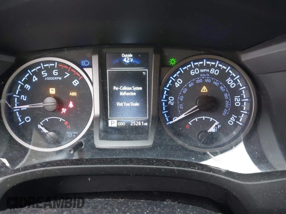 2021 Toyota Tacoma 4WD SR5 with VIN 3TMDZ5BN6MM108851, listed as a IAAI auction lot 41513057 with 25,261 mi miles. Bid and sale history available at carsss.com. Image 7.