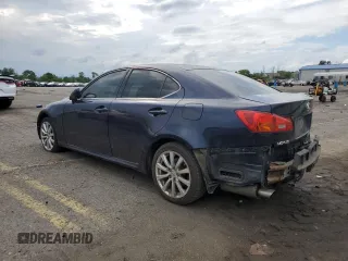 2006 Lexus IS 250 with VIN JTHCK262X62005682, listed as a Copart auction lot 61405595 with Not provided miles and Salvage title. Bid and sale history available at DreamBid. Image 2.