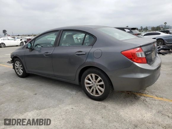2012 Honda Civic EX with VIN 2HGFB2F86CH330174, listed as a Copart auction lot 56070795 with 137,040 mi miles and Salvage Title. Bid and sale history available at DreamBid. Image 2.