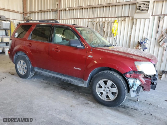 2008 Mercury Mariner with VIN 4M2CU811X8KJ28196, listed as a Copart auction lot 43580595 with 103,592 mi miles and Salvage Title. Bid and sale history available at carsss.com. Image 4.