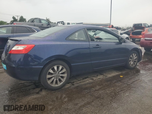 2009 Honda Civic Cpe EX with VIN 2HGFG128X9H502068, listed as a Copart auction lot 61962254 with 0 mi miles and Salvage Title. Bid and sale history available at carsss.com. Image 3.