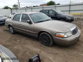2003 Mercury Grand Marquis GS Convenience with VIN 2MEFM74WX3X680113, listed as a Copart auction lot 65446864 with 167,918 mi miles and Salvage Title. Bid and sale history available at carsss.com. Image 4.