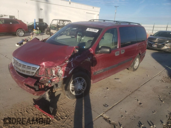 2004 Chevrolet Venture LS z VIN 1GNDX03E64D265810, wystawiony jako Copart lot #76772784 z przebiegiem Nie podano mil oraz Szkoda całkowita • Salvage title. Historia ofert i sprzedaży dostępna na DreamBid. Obrazek 1.