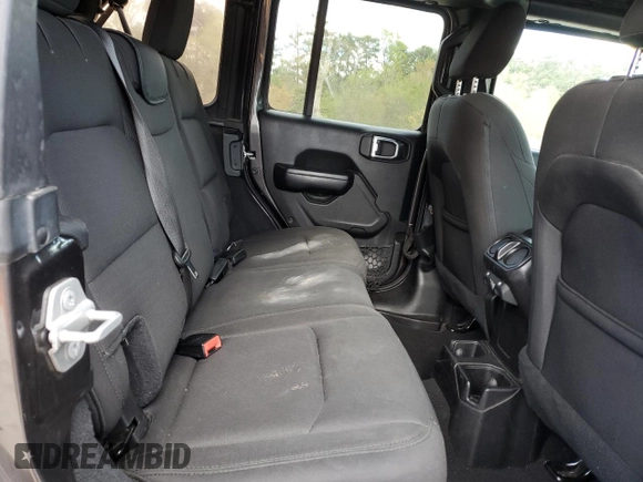 2019 Jeep Wrangler Unlimited Sport S with VIN 1C4HJXDG7KW670905, listed as a Copart auction lot 53114955 with 77,729 mi miles and Salvage title. Bid and sale history available at DreamBid. Image 11.
