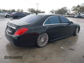2015 Mercedes-Benz S-Class S 550 with VIN WDDUG8CB0FA162325, listed as a IAAI auction lot 41643485 with 114,766 mi miles. Bid and sale history available at carsss.com. Image 4.