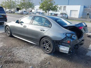 2024 Mercedes-Benz C 300 with VIN W1KAF4HB4RR224810, listed as a IAAI auction lot 41696262 with 999 mi miles and . Bid and sale history available at DreamBid. Image 3.