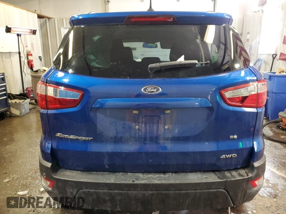 2019 Ford EcoSport SE with VIN MAJ6S3GLXKC265649, listed as a Copart auction lot 45130655 with 10,666 mi miles and Salvage Title. Bid and sale history available at carsss.com. Image 6.