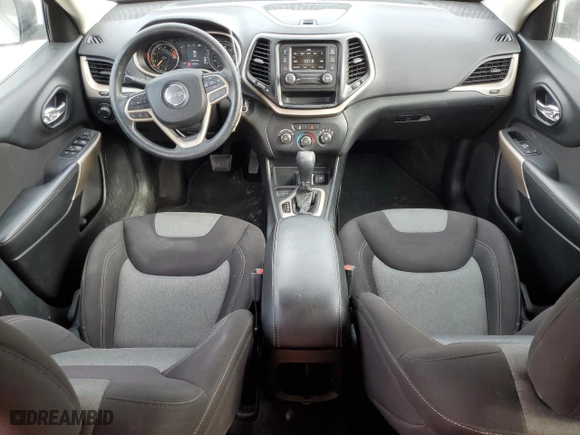2017 Jeep Cherokee Sport with VIN 1C4PJLAB8HW607320, listed as a Copart auction lot 89168975 with 129,298 mi miles and Salvage Title. Bid and sale history available at carsss.com. Image 8.