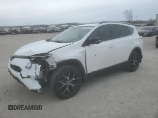 2017 Toyota RAV4 Hybrid SE with VIN JTMJJREV2HD082229, listed as a Copart auction lot 85983984 with 105,611 mi miles and Salvage Title. Bid and sale history available at carsss.com. Image 1.