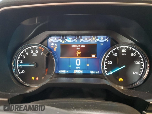 2022 Ford F-150 XL with VIN 1FTEW1EP9NFB19718, listed as a Copart auction lot 59297815 with 43,368 mi miles and Salvage title. Bid and sale history available at DreamBid. Image 9.