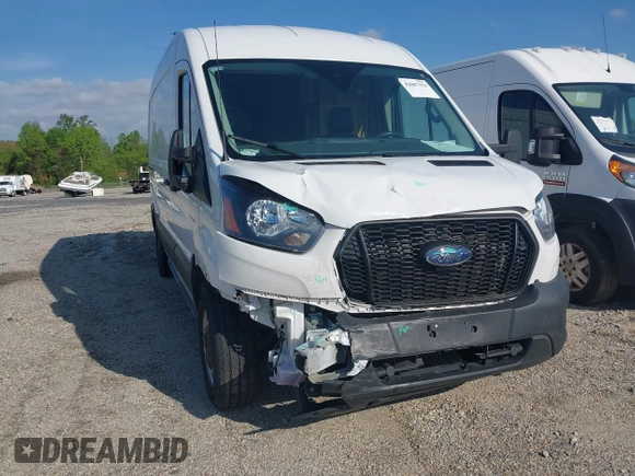 2023 Ford Transit Cargo with VIN 1FTBR1C89PKA58175, listed as a IAAI auction lot 42007354 with 55,141 mi miles. Bid and sale history available at carsss.com. Image 6.