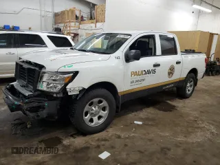 2022 Nissan Titan S with VIN 1N6AA1EC5NN107160, listed as a Copart auction lot 86115424 with 42,140 mi miles and Salvage title. Bid and sale history available at DreamBid. Image 1.