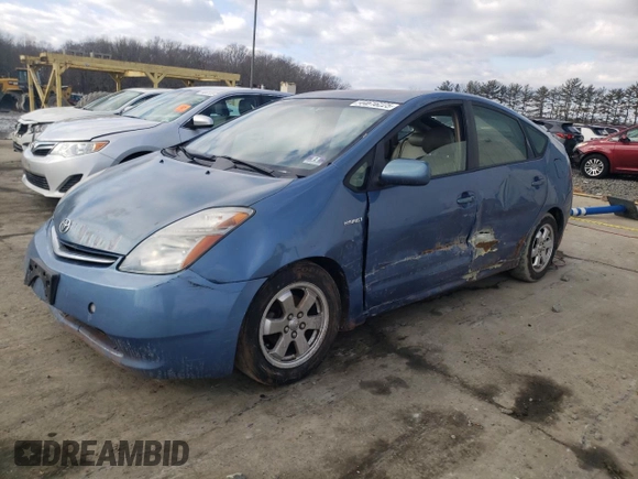 2007 Toyota Prius with VIN JTDKB20U377090053, listed as a Copart auction lot 44616225 with 309,298 mi miles and Salvage Title. Bid and sale history available at carsss.com. Image 1.