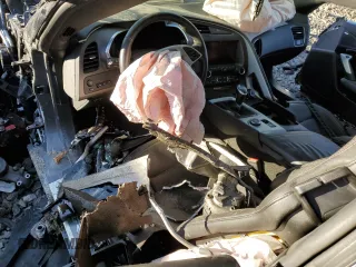 2015 Chevrolet Corvette Z06 2LZ with VIN 1G1YS2D62F5609540, listed as a Copart auction lot 81647914 with 0 mi miles and Salvage Title. Bid and sale history available at carsss.com. Image 8.
