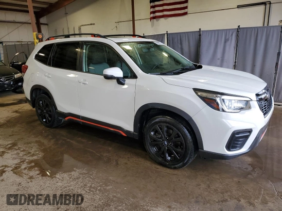 2019 Subaru Forester Sport with VIN JF2SKAPC5KH439855, listed as a Copart auction lot 54047755 with 68,430 mi miles and Salvage Title. Bid and sale history available at carsss.com. Image 4.