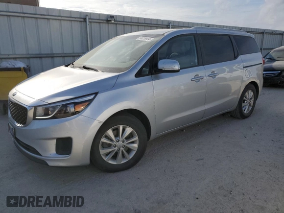 2016 Kia Sedona LX with VIN KNDMB5C16G6136637, listed as a Copart auction lot 84616904 with 154,621 mi miles and Clean Title. Bid and sale history available at carsss.com. Image 1.