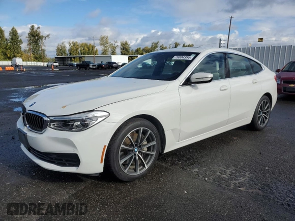 2019 BMW 6 Series 640i xDrive with VIN WBAJV6C52KBK08045, listed as a Copart auction lot 76004384 with 56,730 mi miles and Salvage Title. Bid and sale history available at carsss.com. Image 1.
