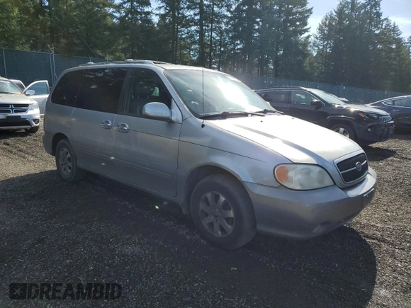 2004 Kia Sedona LX with VIN KNDUP131646582289, listed as a Copart auction lot 47321625 with 207,453 mi miles and Salvage Title. Bid and sale history available at carsss.com. Image 4.