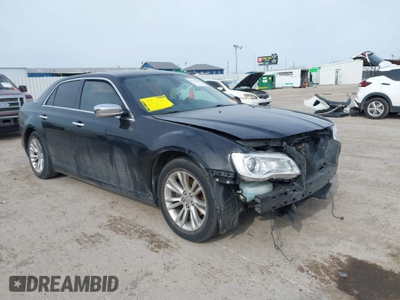2016 Chrysler 300 with VIN 2C3CCAEG5GH189836, listed as a IAAI auction lot 41739098 with 141,179 mi miles. Bid and sale history available at carsss.com. Image 1.