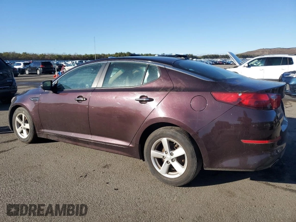 2014 Kia Optima LX z VIN 5XXGM4A72EG276515, wystawiony jako Copart lot #86771364 z przebiegiem 92 244 mil mil oraz Czysty tytuł • Clean title. Historia ofert i sprzedaży dostępna na DreamBid. Obrazek 2.