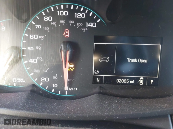 2018 Chevrolet Trax LT with VIN KL7CJPSB3JB632236, listed as a IAAI auction lot 41378639 with 92,065 mi miles. Bid and sale history available at carsss.com. Image 7.