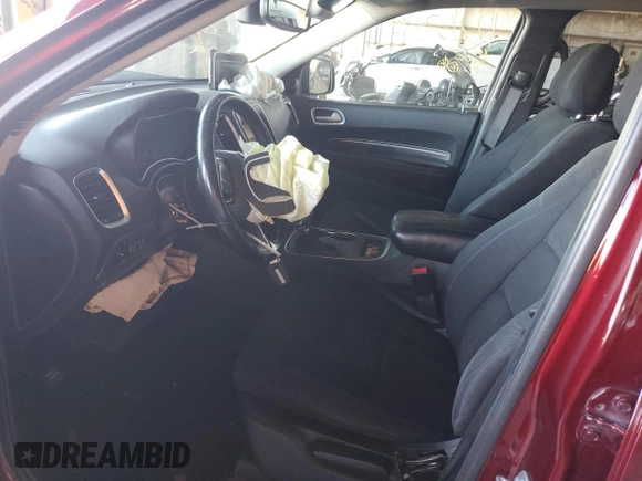 2020 Dodge Durango SXT with VIN 1C4RDHAGXLC352818, listed as a Copart auction lot 58450165 with Not provided miles and Salvage title. Bid and sale history available at DreamBid. Image 7.