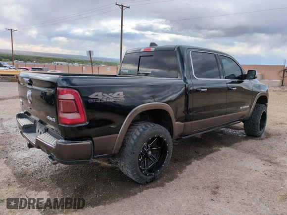 2021 Ram 1500 Longhorn with VIN 1C6SRFKT8MN504868, listed as a Copart auction lot 54559405 with 60,346 mi miles and Salvage title. Bid and sale history available at DreamBid. Image 3.
