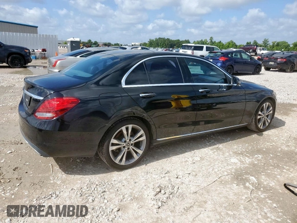 2018 Mercedes-Benz C 300 with VIN WDDWF4JB6JR409171, listed as a Copart auction lot 61441075 with 89,598 mi miles and Clean title. Bid and sale history available at DreamBid. Image 3.