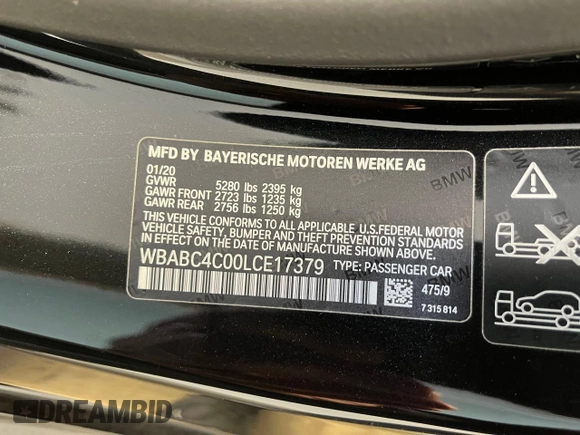 2020 BMW 8 Series M850i xDrive z VIN WBABC4C00LCE17379, wystawiony jako Copart lot #77059664 z przebiegiem 26 459 mil mil oraz Czysty tytuł • Clean title. Historia ofert i sprzedaży dostępna na DreamBid. Obrazek 10.