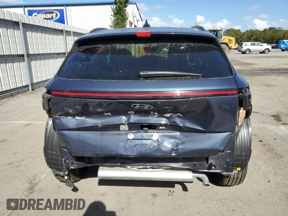 2024 Hyundai Kona SEL with VIN KM8HB3AB8RU104915, listed as a Copart auction lot 78610894 with 469 mi miles and Salvage Title. Bid and sale history available at carsss.com. Image 6.