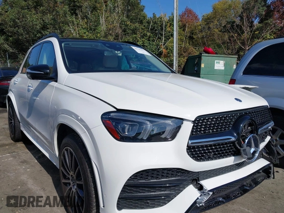 2020 Mercedes-Benz GLE 450 with VIN 4JGFB5KB9LA100253, listed as a IAAI auction lot 40705917 with 50,956 mi miles and . Bid and sale history available at DreamBid. Image 1.